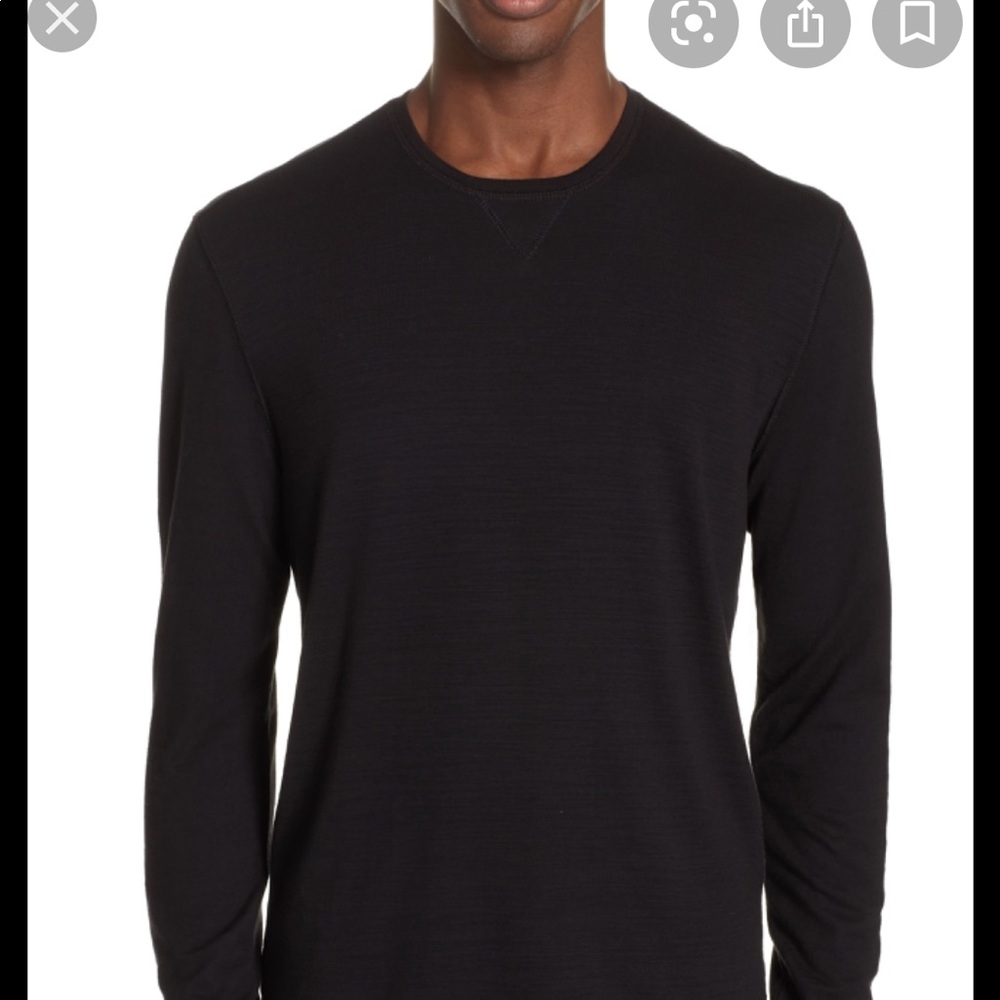 John Varvatos long sleeve black shirt